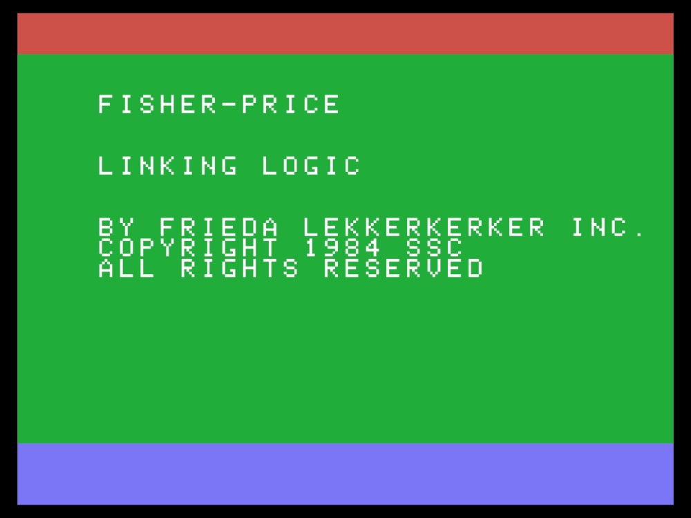 Title Screen of Linking Logic for Colecovision